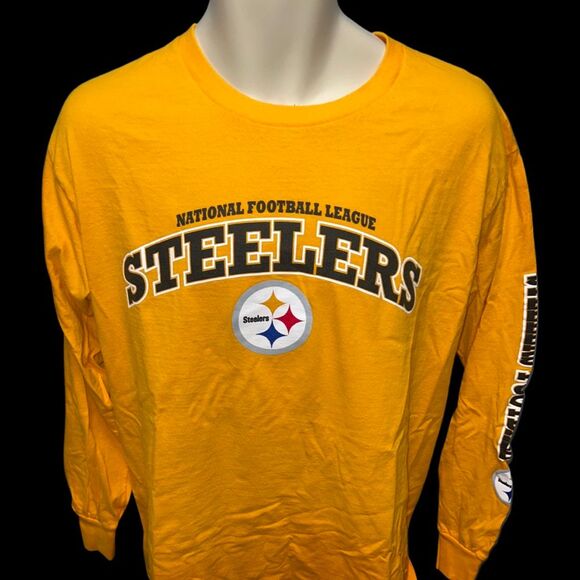 NFL Team Apparel Pittsburg Steelers T Shirt Size Medium #37 - Picture 2 of 5
